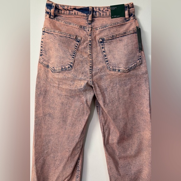 Rose washed denim 90s relaxed straight cut jeans NTW ( 4 ) - Picture 5 of 9
